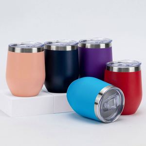Vasos Térmicos Personalizados con Logotipo, de Acero Inoxidable, de 12 oz, sin Tallo, de Doble Pared, para Viaje, para Vino - Product Image 4