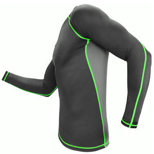 Ropa de Gimnasio de Manga Larga para Hombre de Alta Calidad, Camiseta Deportiva Sublimada, Ropa de Fitness para Hombre, Camiseta Deportiva al por Mayor OEM - Product Image 3