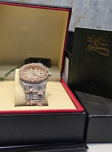 นาฬิกาข้อมือสแตนเลสสตีลอัตโนมัติรุ่นลิมิเต็ดอิดิชั่นสุดหรูสไตล์ฮิปฮอป ประดับเพชร เหมาะสำหรับใส่ทำงานประจำวันและส่งออก - Product Image 3