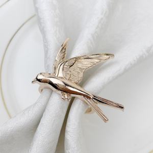 Anillos para Servilletas de Hierro con Acabado Dorado Elegante, Ecológicos y Duraderos, Decoración de Mesa de Lujo para Bodas y Eventos - Product Image 3