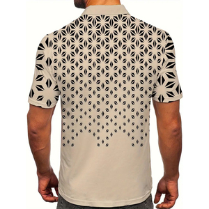 Chemises tricotées à manches courtes pour hommes, 100% coton, anti-plis, coupe standard, 3 boutons, couleur unie, séchage rapide, haute qualité, style décontracté - Product Image 2