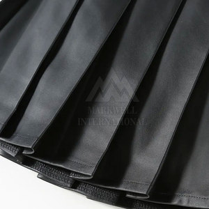 Falda de cuero PU para mujer, falda lápiz de cintura alta, falda midi ajustada a la moda para damas - Product Image 4