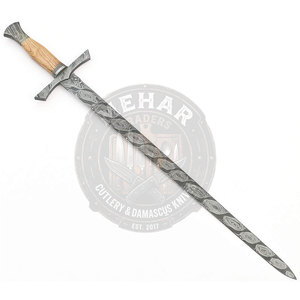 Espadas de Acero de Damasco Hechas a Medida con Estilo Único, Color Sólido, Fabricación en Pakistán - Product Image 3