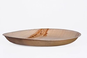 Assiettes en feuilles de palmier Areca de qualité supérieure, 10 pouces, forme ronde, écologiques, vaisselle de fête, plats pour la restauration rapide et les collations, 2026 - Product Image 2