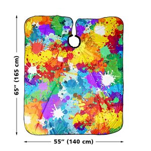 HYSAF APPARELS CO – Cape de coiffure imperméable en polyester avec logo imprimé couleur personnalisé, motif sublimé, idéale pour salon de beauté et barbier – Grande vente - Product Image 2