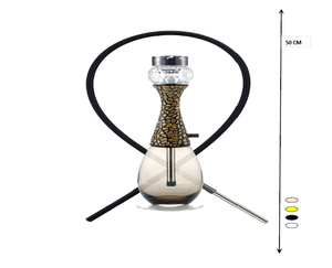 Juego de hookah de vidrio de lujo premium con forma de botella de perfume, set completo de shisha - Product Image 5