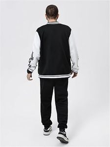 Veste d'hiver confortable pour homme, style Letterman, col rond, logo sur le devant, coupe-vent, respirante, séchage rapide, haute qualité, écologique, 100% coton - Product Image 5