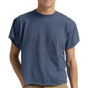 Camisetas Extra Grandes para Hombre, de Algodón Suave, Grueso, Transpirable, de Secado Rápido, Bordadas, Sólidas, de Manga Corta, Estilo Urbano, Casual, Corte Holgado - Product Image 2