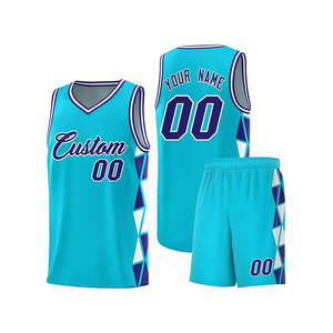 Conjunto de Pantalones Cortos y Camiseta de Baloncesto para Hombre, Teñido en Prenda, Spandex/Algodón, Antibacteriano, Transpirable, Absorbe la Humedad - Product Image 6