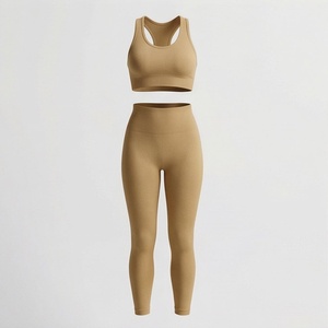Conjunto de Yoga sin Costuras de Secado Rápido para Mujer, Sujetador Deportivo Reversible, Leggings Transpirables, Ropa Deportiva, Color Personalizado - Product Image 1