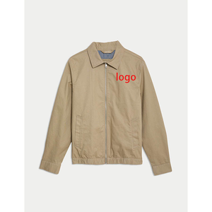 Veste de travail décontractée et durable pour homme, grande taille, vintage, en toile de coton épaisse et imperméable, avec logo personnalisé – Collection Hiver - Product Image 1