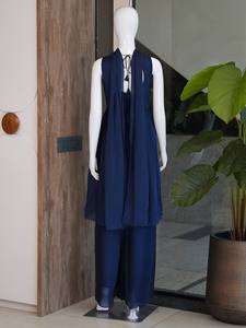 Vestido de Fiesta Rangoli para Mujer con Bordado y Lentejuelas, Sin Arrugas y de Secado Rápido, para Todas las Temporadas, Ideal para Bodas y Diwali - TENNECY - Product Image 5