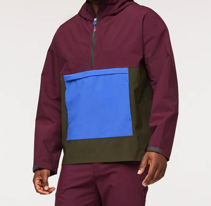 Casual Outerwear Finished Men'<b>s</b> Winter Eco-Friendly 100% Cotton Retro Work Quarter Zip Multi Pocket Hooded Sweatshirt <b>Jacket</b> - Product Image 5