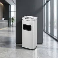 Cendrier extérieur en acier inoxydable pour hôtels, complexes hôteliers, bureaux, centres commerciaux et espaces commerciaux