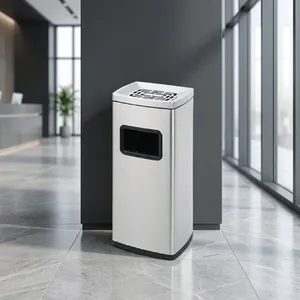 Cenicero de Acero Inoxidable para Exteriores, Contenedor de Ceniza para Cigarrillos para Hoteles, Resorts, Oficinas, Centros Comerciales y Espacios Comerciales - Product Image 1