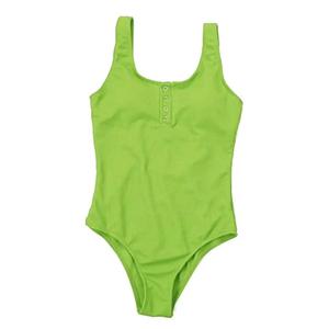 Maillot de bain une pièce pour femme, taille haute, col rond, couleur unie, dernier design, best-seller, prix avantageux - Product Image 4