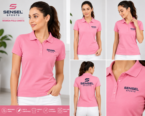 Chemises personnalisées brodées pour femmes, 100% coton, tissu tricoté, séchage rapide, respirant, vêtements d'équipe, polos de golf, t-shirts de sport - Product Image 5