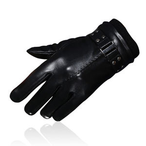 Gants de moto MERITORIOUS INTERNATIONAL en fourrure - Écran tactile et détection des aiguilles, gants d'hiver écologiques pour hommes, parfaits pour le froid - Product Image 4