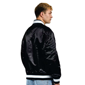 Custom Lightweight Satin Women's Bomber <b>Jacket</b> <b>with</b> Satin <b>Lining</b> Reversible & Eco-Friendly Design Men's <b>Jackets</b> - Product Image 4