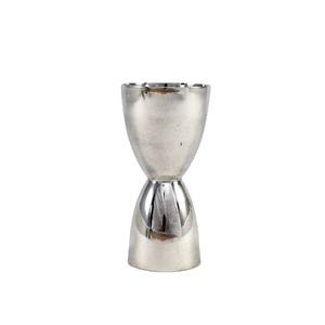 Jigger en acier inoxydable avec manche en bois de noyer - Double face 30 ml/60 ml - Outil de bar professionnel d'inspiration vintage - Product Image 1