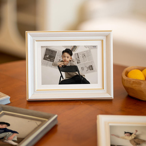 กรอบรูปเรซิ่นงานฝีมือเพ้นท์ลายศิลปะพื้นบ้านสไตล์เรโทรสำหรับตกแต่งบ้าน วางบนโต๊ะ พร้อมลายนูน - Product Image 4