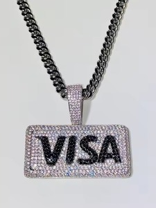 Fourniture directe d'usine VVS Lab Grown Diamond Hip Hop Pendentifs Unisexe Meilleur prix avec placage à l'or Dernière conception pour l'Inde - Product Image 3