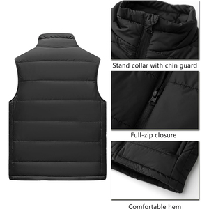 Gilet matelassé personnalisé avec logo, gilets équestres rembourrés, vêtements d'hiver décontractés et chauds, veste matelassée pour homme. - Product Image 4
