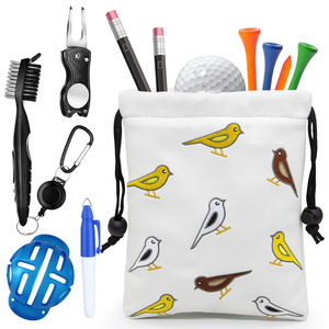 Estuche de cuero premium para pelotas de golf con presilla para cinturón, cierre de broche seguro y diseño compacto para un transporte conveniente en el campo, a precio de mayoreo. - Product Image 1