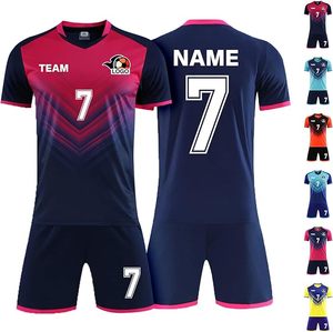 Conjunto de Camiseta de Fútbol Personalizada para Hombre, Talla Grande, Logotipo Frontal Personalizado, Transpirable, Absorbe la Humedad, Poliéster y Algodón, Ajustable - Product Image 3