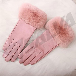 Unique Design Best Quality Good Product Customized and Stylish Wear Elegant Look Luxury Leather Fashionable <b>Gloves</b> - Product Image 4