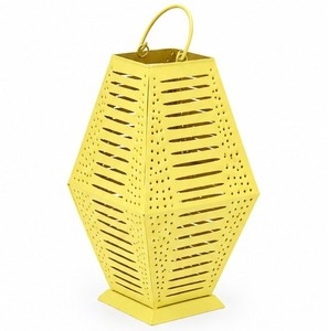 Lanterne suspendue géométrique de jardin Jaune Vantage Lanterne suspendue en métal Décoration intérieure Décoration de Noël faite à la main Votive premium - Product Image 4