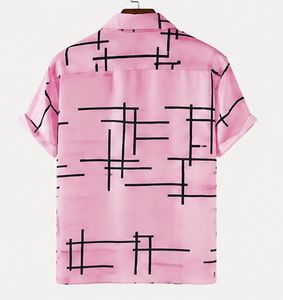 เสื้อเชิ้ตแขนสั้นผู้ชายแบบลำลอง ปกคอพับ เสื้อเชิ้ตฤดูร้อน - Product Image 6
