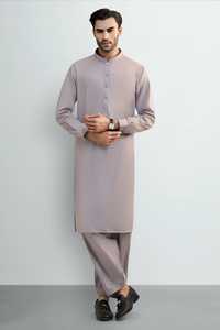 Nouveau costume traditionnel afghan pour homme, Salwar Kameez 2 pièces, couleur unie, formel/décontracté, toutes saisons, Kurta Salwar indien pakistanais - Product Image 2