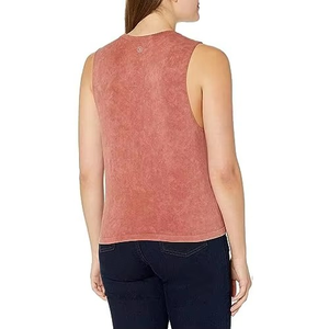 Top Deportivo Sin Tirantes para Mujer, Hecho en Pakistán, con Encaje y Botones, Transpirable, de Secado Rápido, Lavado Ácido, Talla Grande, Informal, Liso, para Verano - Product Image 6