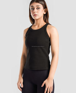 Camisetas sin mangas para mujer, talla XL, soporte medio, cuello redondo, personalizadas, ecológicas, con patrón sólido bordado, MOQ bajo - Product Image 1