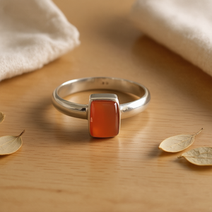 แหวนดีไซน์เนอร์คาร์เนเลียน น้ำหนัก 2.3 กรัม - Product Image 3