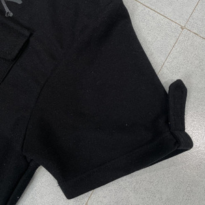 เสื้อเชิ้ตผ้าเจอร์ซีย์ผู้ชายสำหรับฤดูร้อน คุณภาพสูง ดีไซน์เรียบง่าย คอกลม ยืดหยุ่นได้ สีพื้น ใหม่ สไตล์ลำลอง เท่ห์ แห้งเร็ว ทรงสั้น - Product Image 3