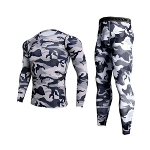 Ensemble Rash Guard de Compression Sublimé Noir pour Homme, Sans Manches, Séchage Rapide, UPF50, pour Entraînement MMA BJJ, Vente Directe Usine, Droits Payés - Product Image 2