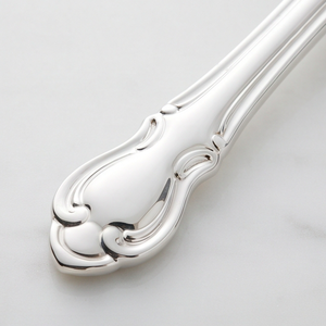 Cuillères à gâteau couleur argent avec manches sculptées à la main, idéales pour servir les gâteaux, spatule et couteau de cérémonie - Product Image 2