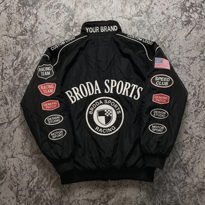 Men's High Quality Polyester/Cotton Racing Jacket Customizable Color <b>Canvas</b> <b>Plain</b> Dyed Knitted Breathable Quick Summer Winter - Product Image 2