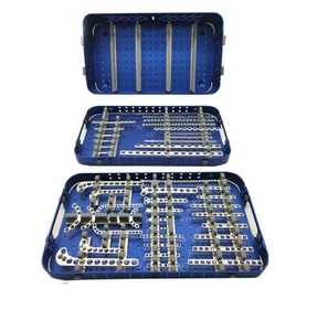 Juego de Instrumentos Ortopédicos Veterinarios para Perros, Placas de Bloqueo con Tornillos para Huesos, Implantes, Juego de Placas Óseas para Animales de Surgiright Instrument - Product Image 1