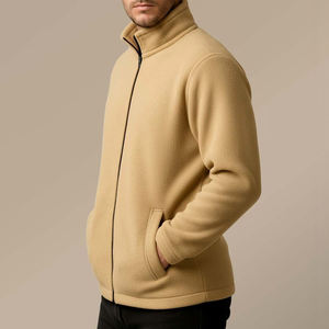 Nueva Chaqueta Sherpa con Cremallera para Hombre 2026, Venta al por Mayor, Logotipo Personalizado, Chaqueta de Forro Polar Sherpa con Cremallera Completa para Hombre - Product Image 6