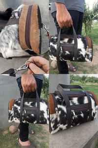 Bolsa de Viaje de Cuero Genuino de Primera Calidad, Ligera, para Fin de Semana, Estilo Vintage, Gran Capacidad, Duradera, LHODB-0144 - Product Image 2