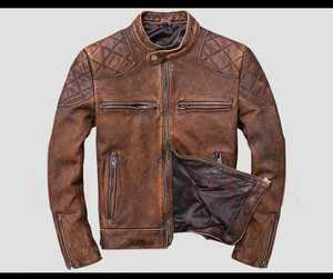 เสื้อแจ็คเก็ตหนังคุณภาพพรีเมียมสำหรับผู้ชาย - Product Image 4
