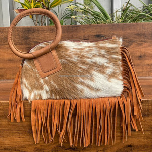 Recién llegado, productos de gran venta, moda de lujo para mujer, bolso de mano de cuero de vaca, bolso de mano con flecos de cuero genuino, bolsos de mano - Product Image 4