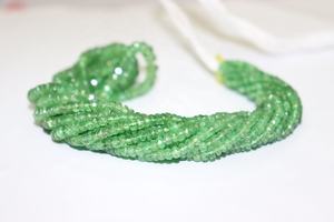 Cuentas Rondelle facetadas de tsavorita Natural de calidad AAA, hebra de 3-6mm y 17 pulgadas para la fabricación de joyas - Product Image 5