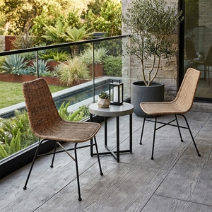 Natural Woven Rattan <b>Shell</b> Dining <b>Chair</b> Black Metal Leg Mid Century Accent Side <b>Chair</b> Setup Decor Pure Art Room Design - Product Image 2