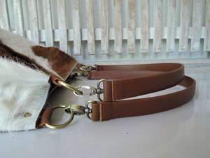 Sac fourre-tout de luxe pour femme en cuir véritable avec fourrure naturelle, fermeture ouverte, sac à bandoulière tendance pour l'été LHTB-0139 - Product Image 6