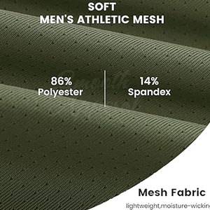 <b>Men</b> Activewear Knitted Performance T Shirts Lightweight Quick Dry <b>Stretch</b> Sports Top for Gym Workout Running and Daily Training - Product Image 5