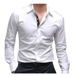 Chemise formelle à manches longues pour hommes, décontractée, couleur unie, meilleure vente, vente en gros, livraison OEM, qualité personnalisée, 2020 - Product Image 4